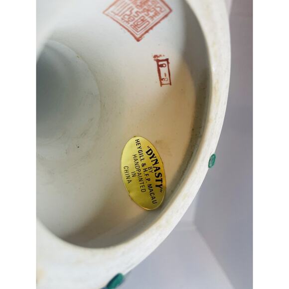 Heygill and H.F.P Oriental 2 Candle Holders Made in Macau One of a Kind RARE ORG - Picture 16 of 16